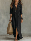 WILLOW | Vestido largo sencillo con una silueta favorecedora. Versátil para uso diario